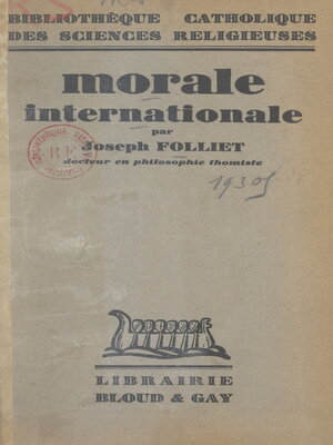 cover image of Morale internationale